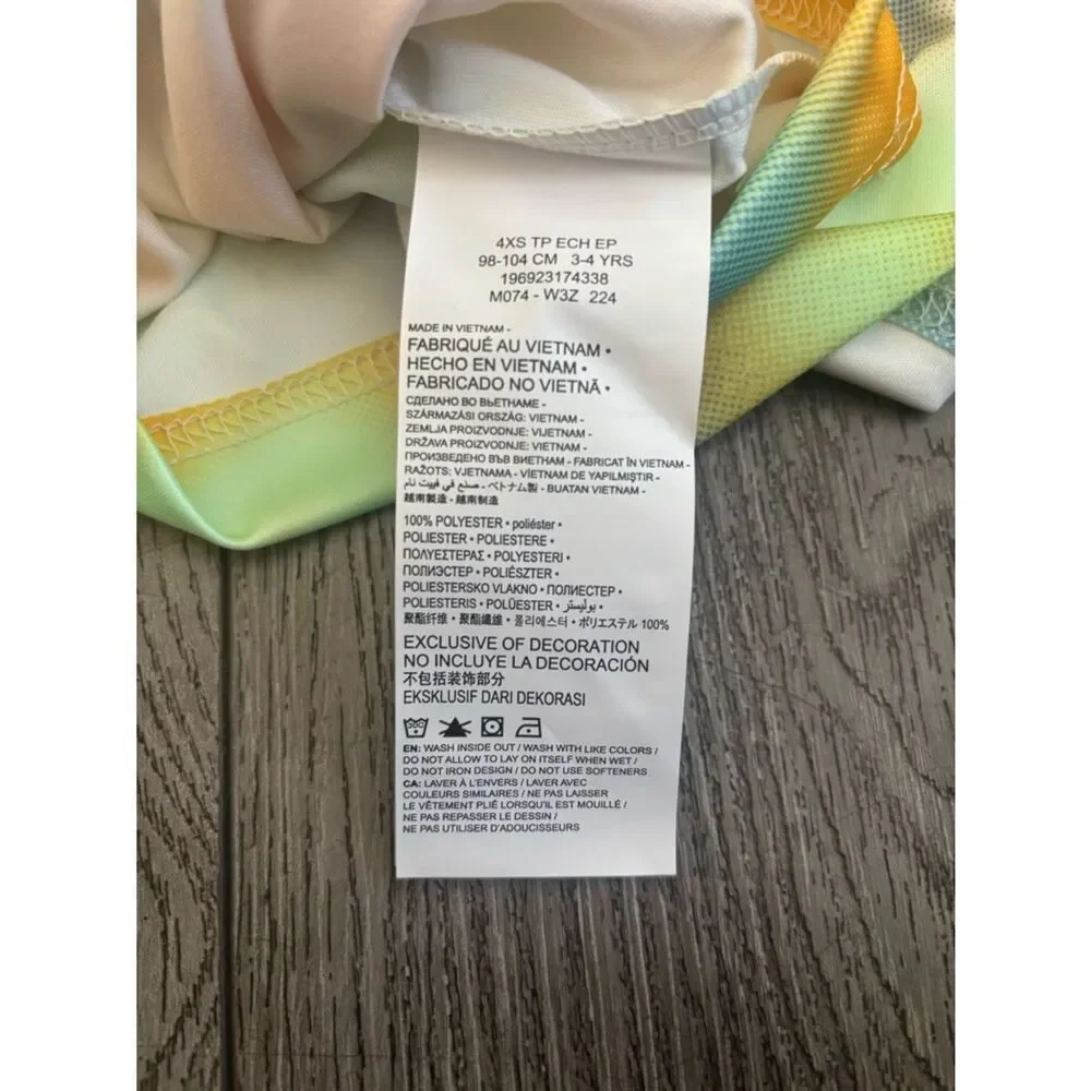 Nike Youth Tie-Dye Short Sleeve Tee in Yellow, Mint, Light Blue